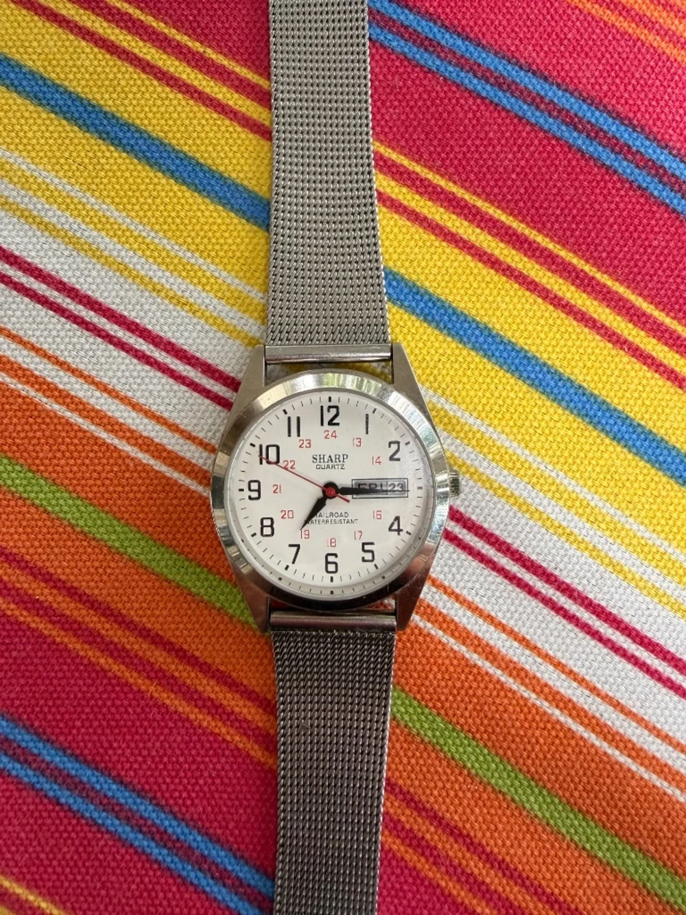 Sharp Quartz Railroad Watch